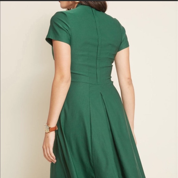 🎉HP🎉 ModCloth NWT Green Retro Midi Dress size XL - Picture 4 of 8
